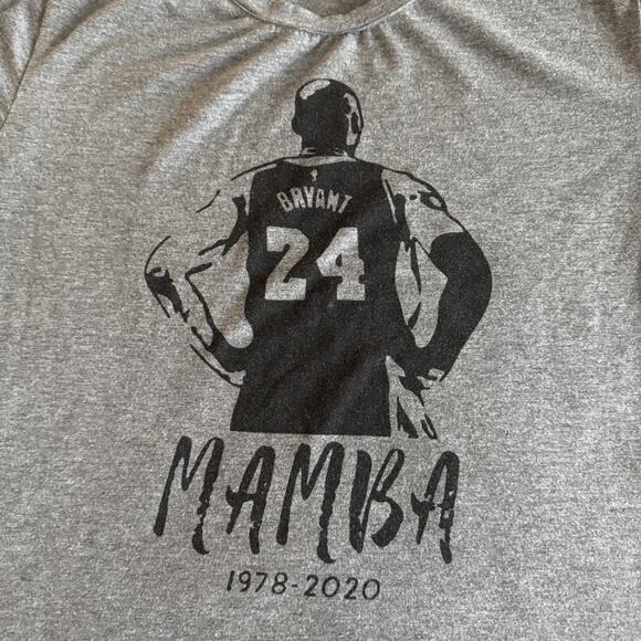Kobe Bryant NBA Los Angeles Lakers Gray Mamba Women's Cotton Large 1978-2020 - Picture 2 of 6
